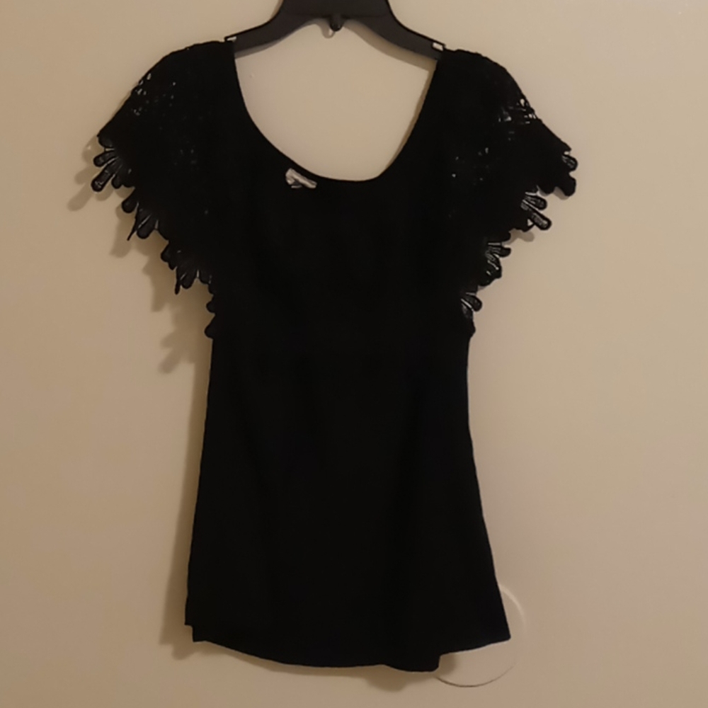 Lacy off the shoulder blouse